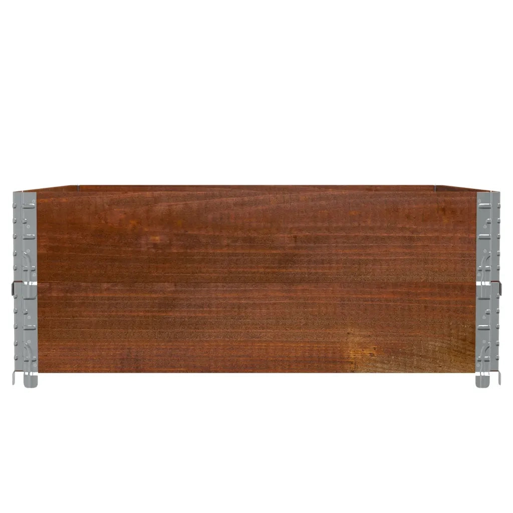 Paretali per Pallet 2pz Marroni 100x100cm Legno Massello Pino 4010292