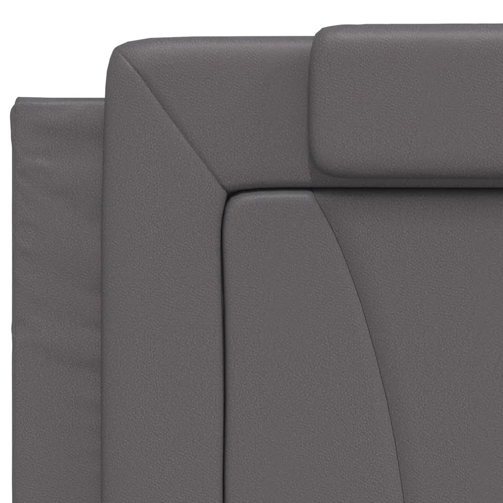 Cuscino Testiera Viana Grigio 200 cm in Similpelle 374817