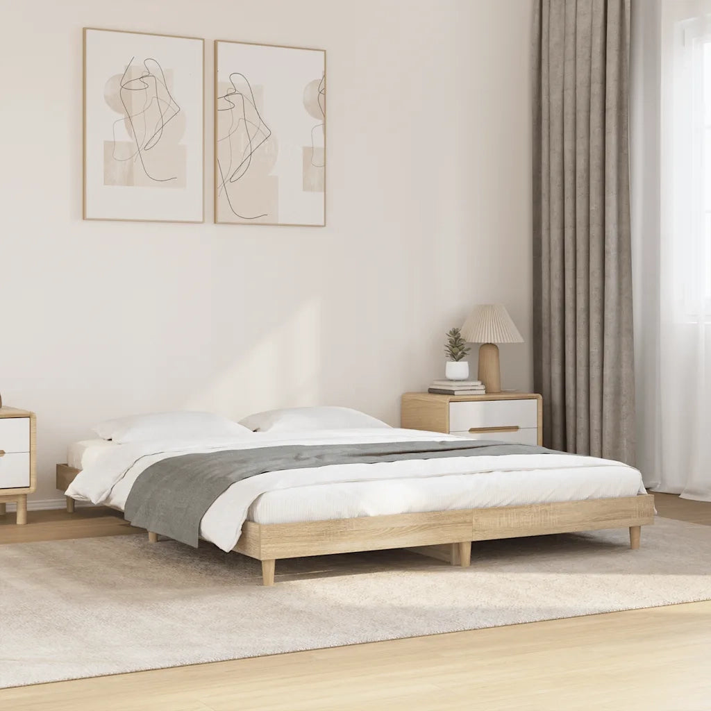 Giroletto senza Materasso Rovere Sonoma 140x200cm in Truciolato 832040