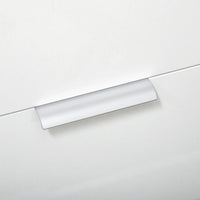 Mobile 2 Ante 1 Cassetto 70x35x92 cm in Truciolato Bianco