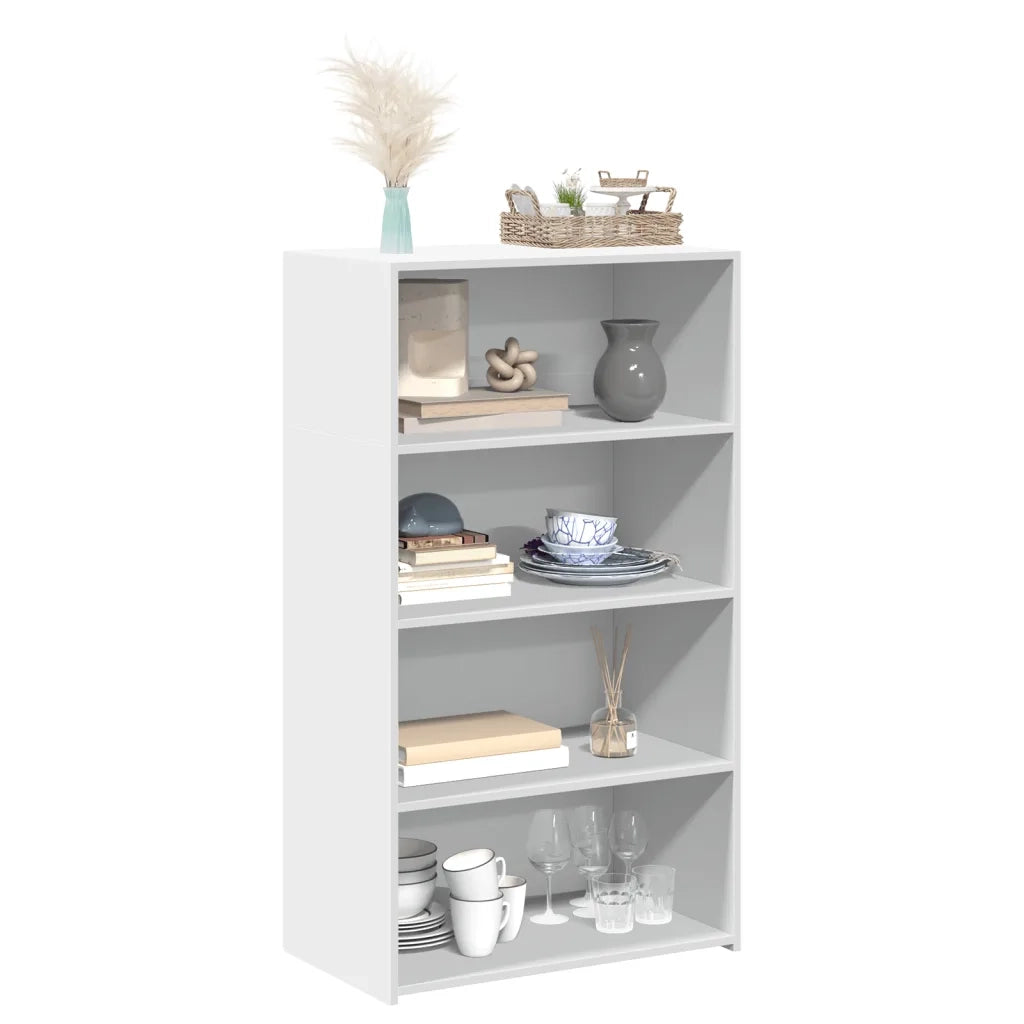 Credenza Bianca 70x41x124 cm in Legno Multistrato 846404