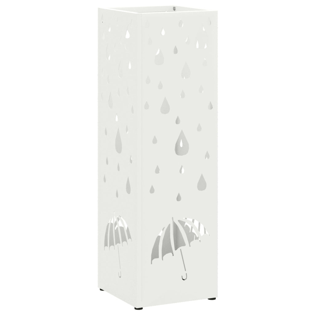 Portaombrelli Bianco Metallo Standard Motivo Portaombrelli