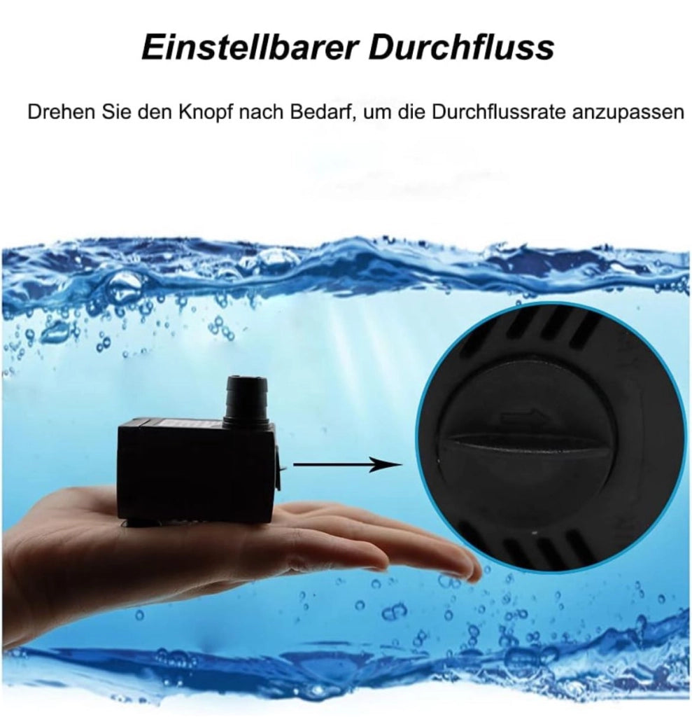 Pompa sommergibile per acquario riciclo acqua dolce salata 300L/H 5W DN-3200