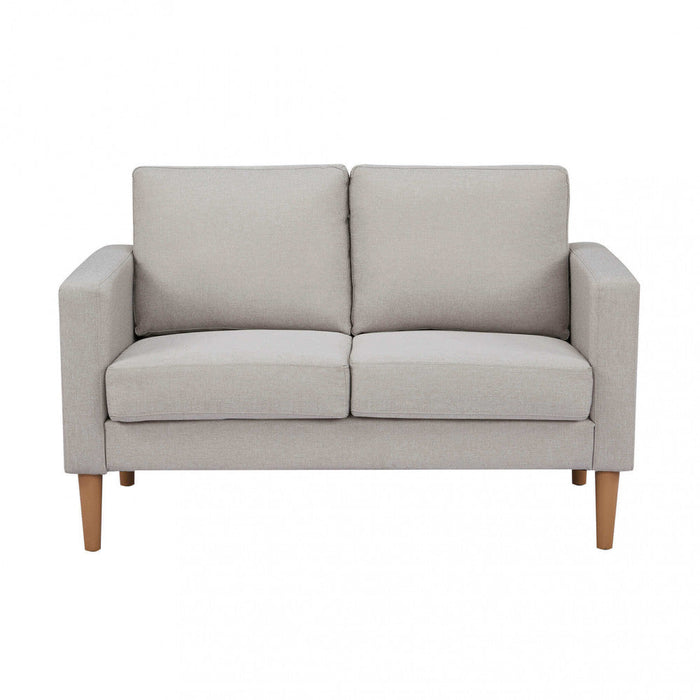 Divano 2 Posti Ramsey 137x73x82 h cm in Tessuto Beige