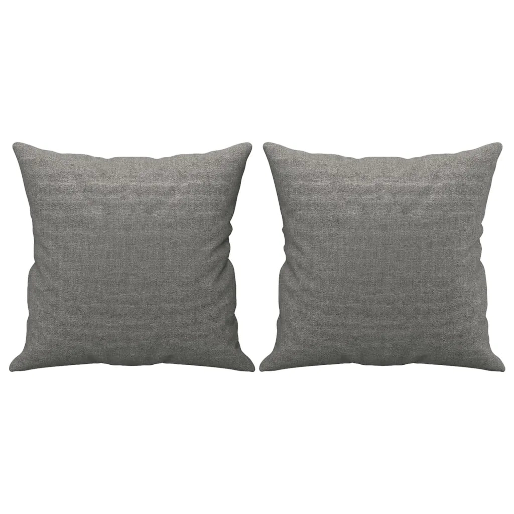 Cuscini Decorativi 2 pz Grigio Scuro 40x40 cm in Tessuto CFW1745502