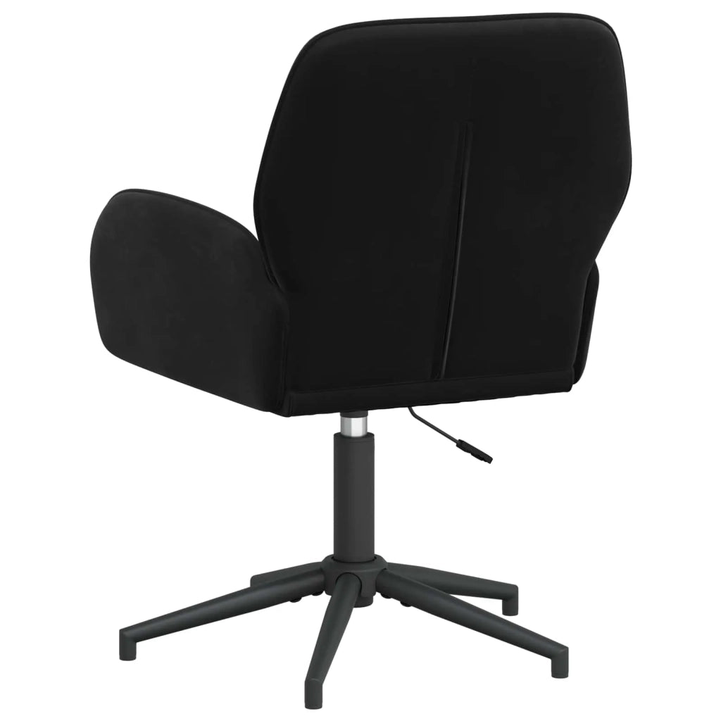 Sedie da scrivania girevoli 4 pz 54 x 55 x 90 cm Nero 3428334