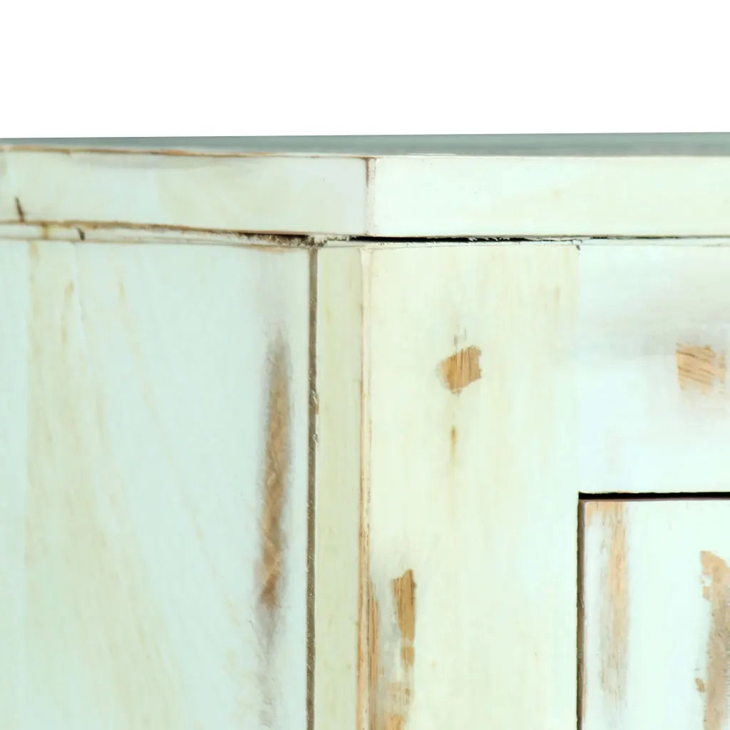 Credenza Azzurra 110x35x70 cm in Legno Massello di Mango cod mxl 21291