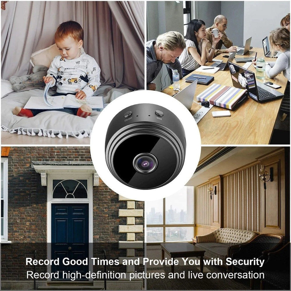 Trade Shop - Mini Webcam Telecamera Multiuso Indoor Ip Ricaricabile Hd Smart Life Wifi Q-hq36 -
