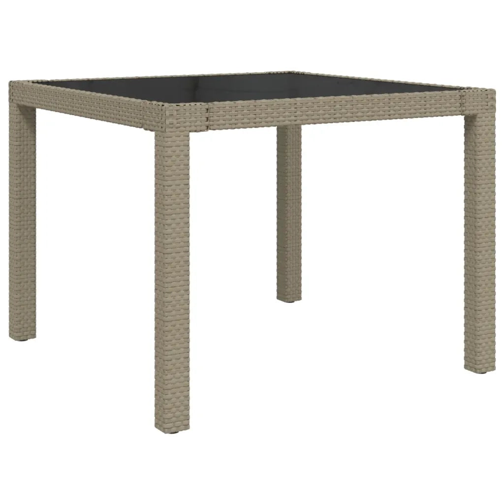 Set Mobili da Giardino 3 pz con Cuscini in Polyrattan Beige 3094901