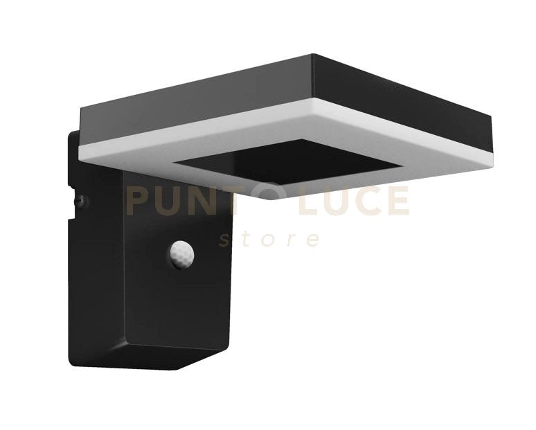 ZONAL ULTRA EFFICIENT, LAMPADA QUADRATA SOLARE DA MURO CON SENSORE