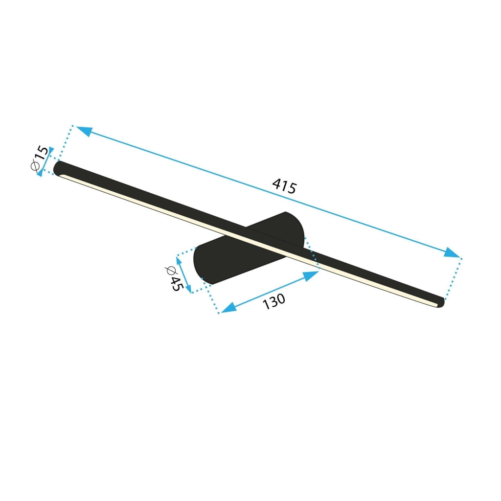 Lampada Da Parete Led 40cm App1341-w Black