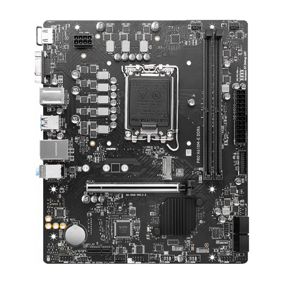Scheda madre MSI PRO H610M-E DDR4 Intel H610 LGA 1700 micro ATX