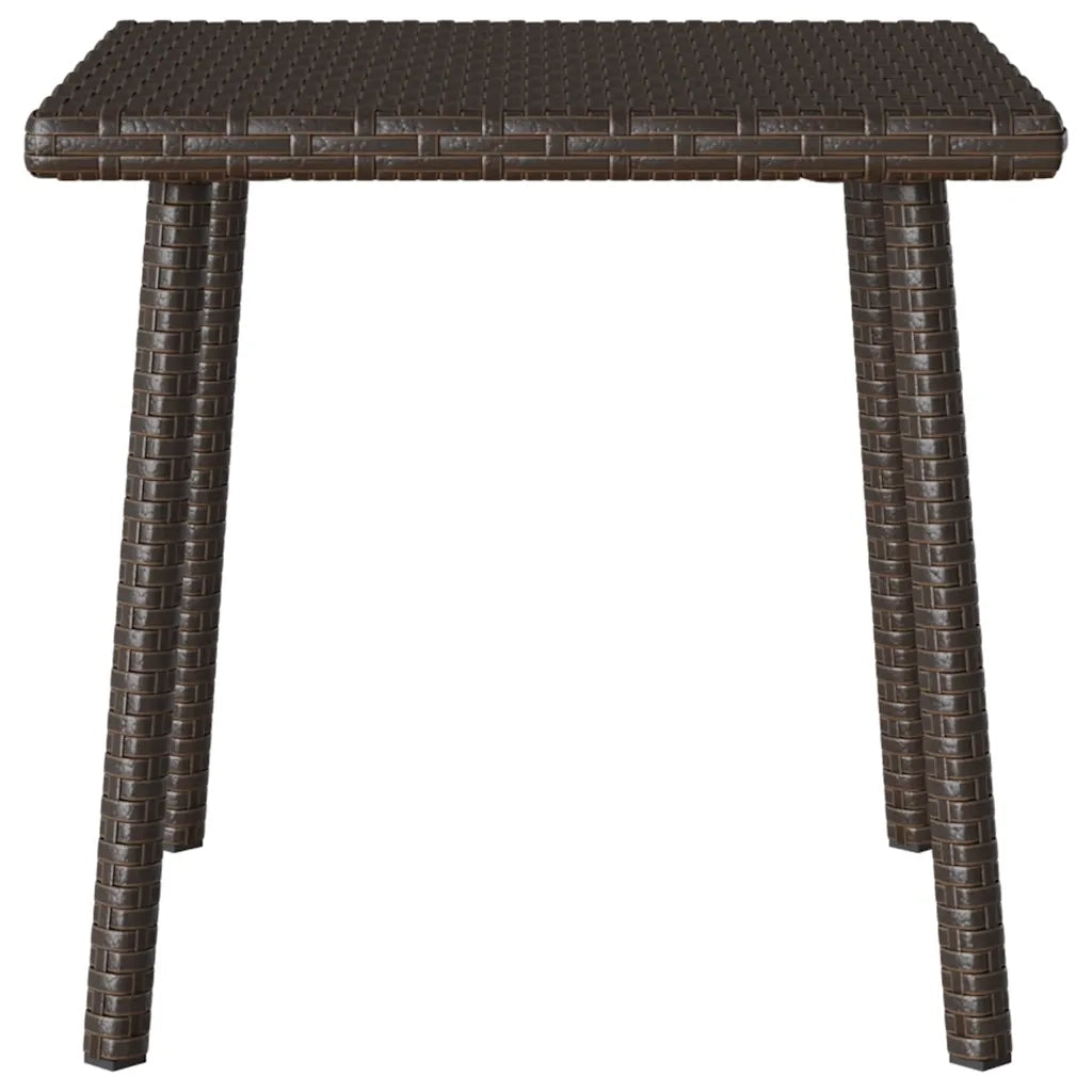 Tavolino Giardino | Tavolino da esterno Rettangolare Marrone 40x40x37 cm Polyrattan
