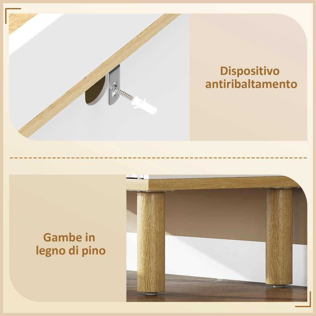 Mobile da Bagno Stretto con Mensola Regolabile Bianco