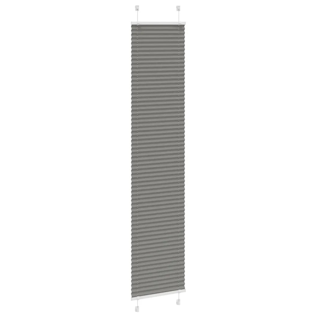 Tenda Plissettata Antracite 50x200 cm Larghezza Tessuto 49,4 cm 4015099