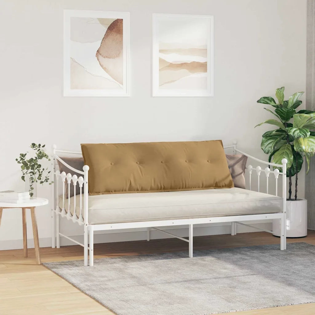 Cuscino per Schiena | Cuscino dorsale Marrone 140 x 50 cm Tessuto in Cords
