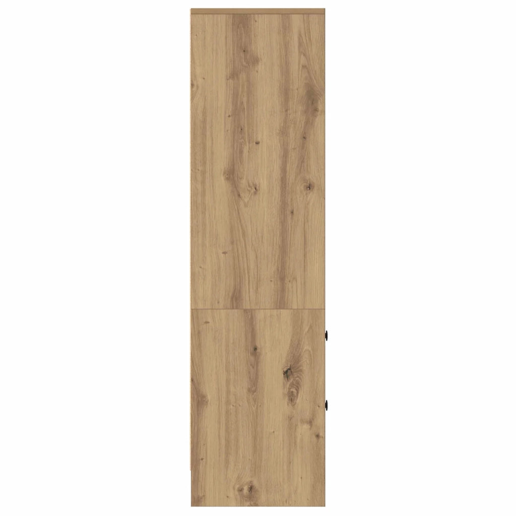 Credenza | Madia | Buffet da pranzo | Armadio da pranzo con cassetto Rovere artigianale 45,5 x 34 x 127 cm
