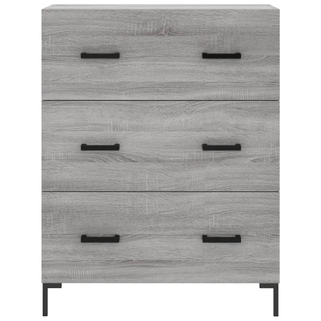 Credenza Grigio Sonoma 69,5x34x180 cm in Legno Multistrato 3195849