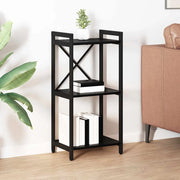 vidaXL Libreria Rovere nero 40 x 30 x 83 cm Legno multistrato