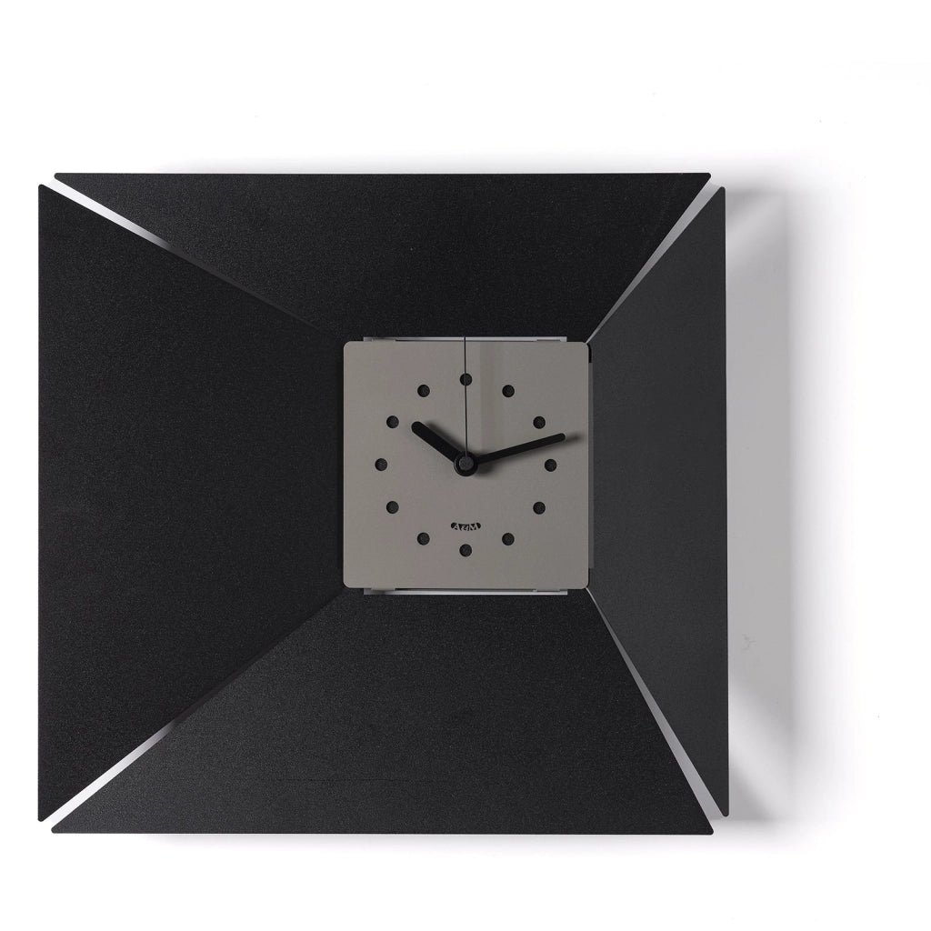 orologio da parete minimal illusio Fango/avorio in Ferro 42x5x40h cm