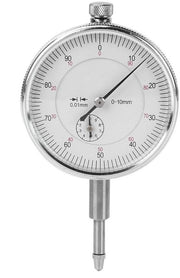 Orologio di precisione - Misuratore preciso - Misura con alta precisione - Legerazione di alluminio - 0-10 mm - Argento