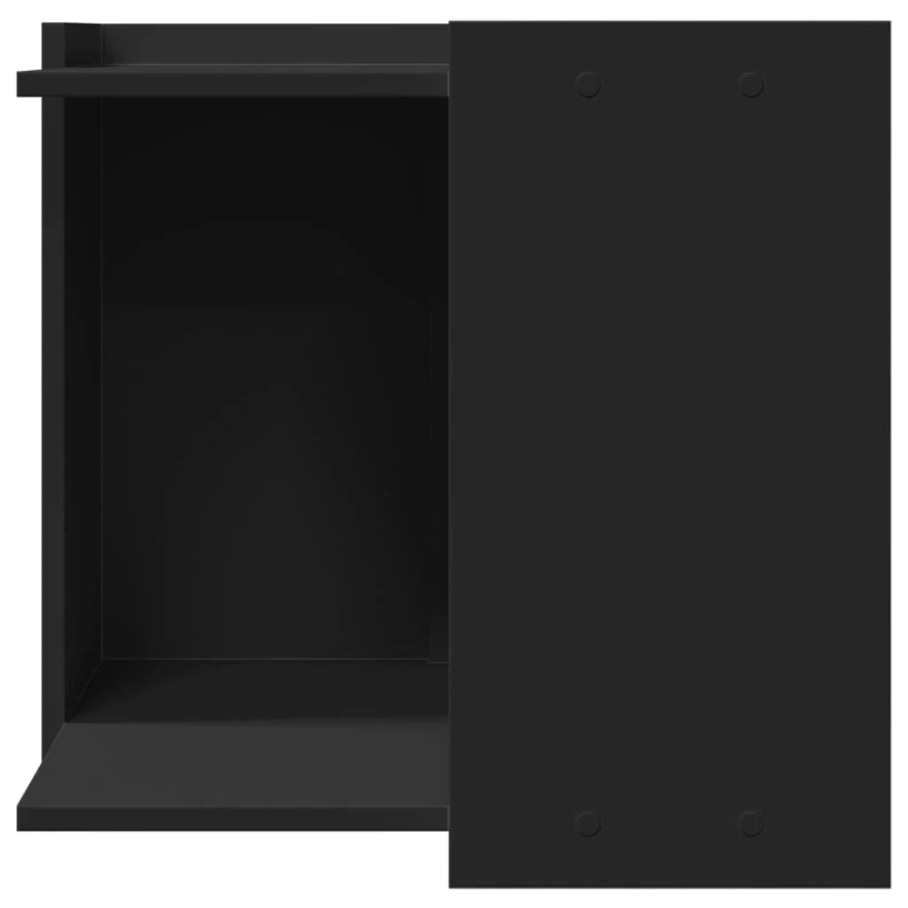 Mobiletto per lettiera per gatti in legno ingegnerizzato nero 02_0043327