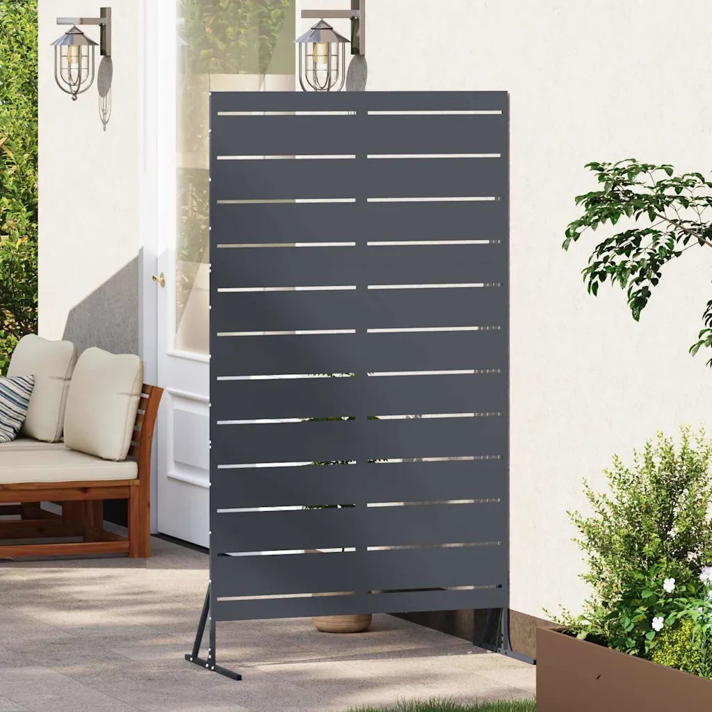 Schermo per Privacy Antracite 100 x 50 x 180 cm Acciaio 868565