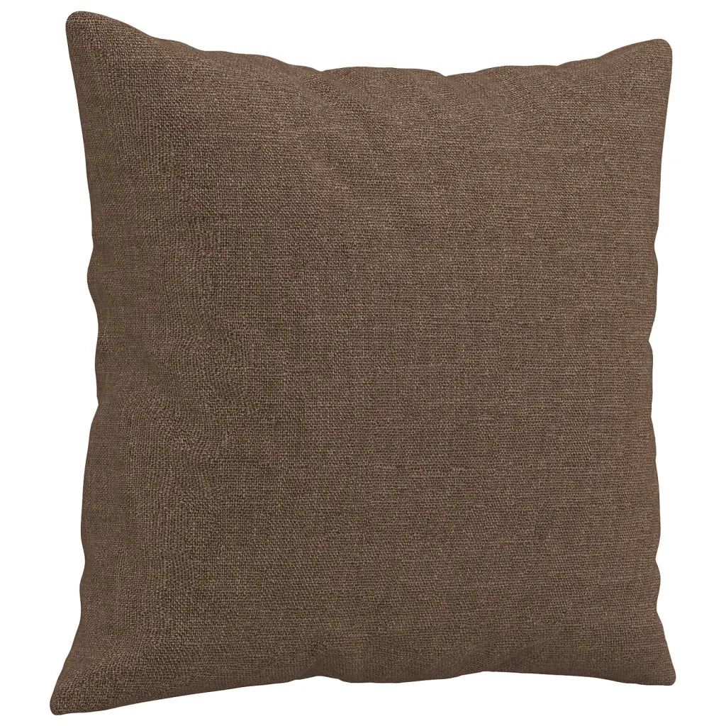Divano | Divano da soggiorno | Sofa a 2 Posti con Cuscini Marrone 140 cm in Tessuto