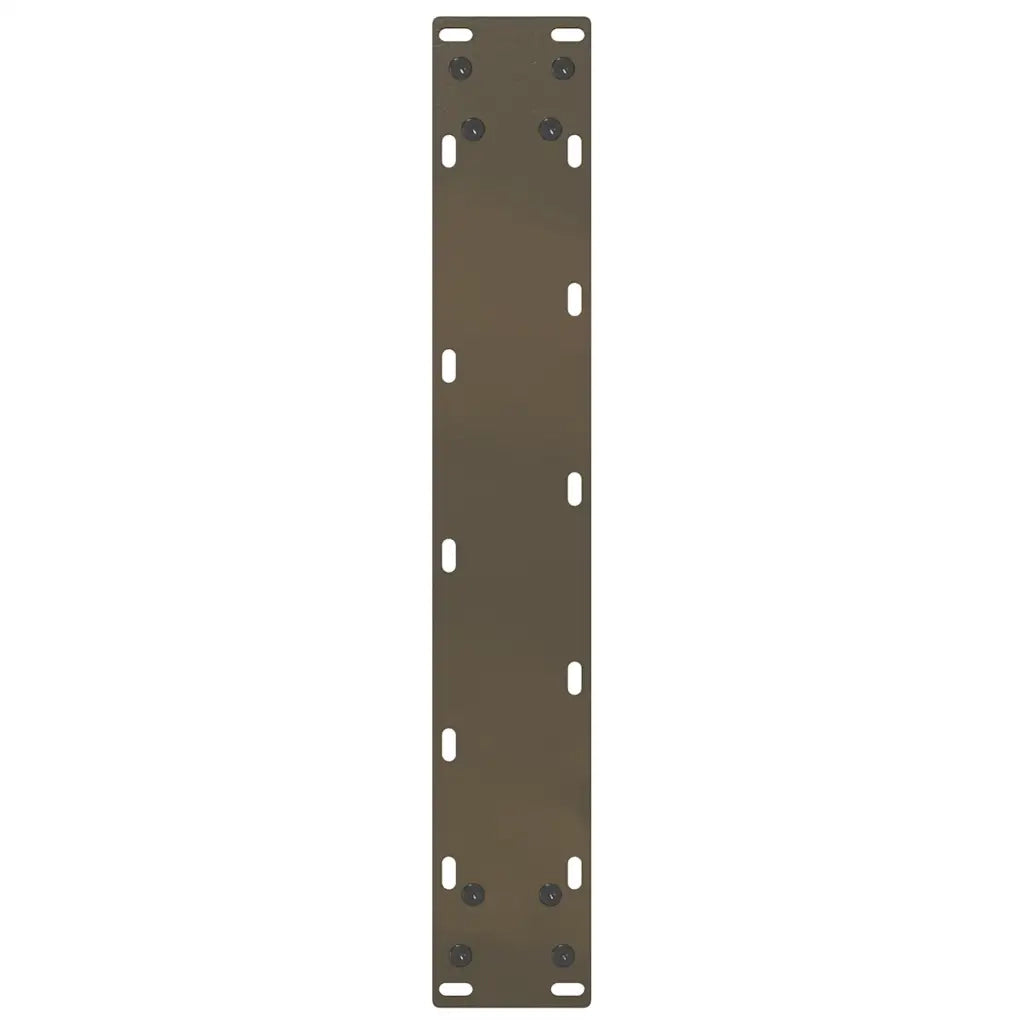 Gambe per tavolo da bar a forma di U 2 pz in acciaio naturale 40x(100-101) cm 4013231