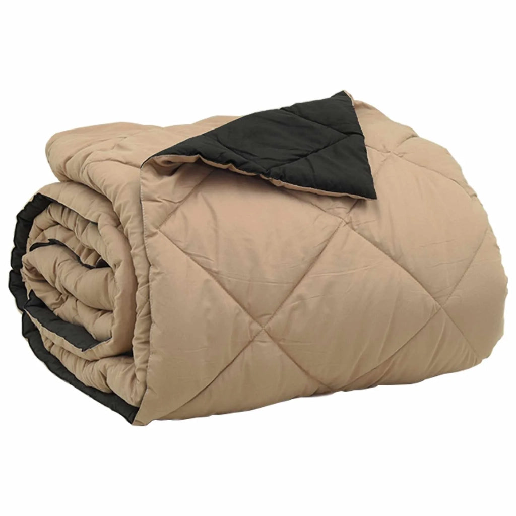 Duvet Estivo Nero e Talpa 200 x 200 cm Microfibra 42025491