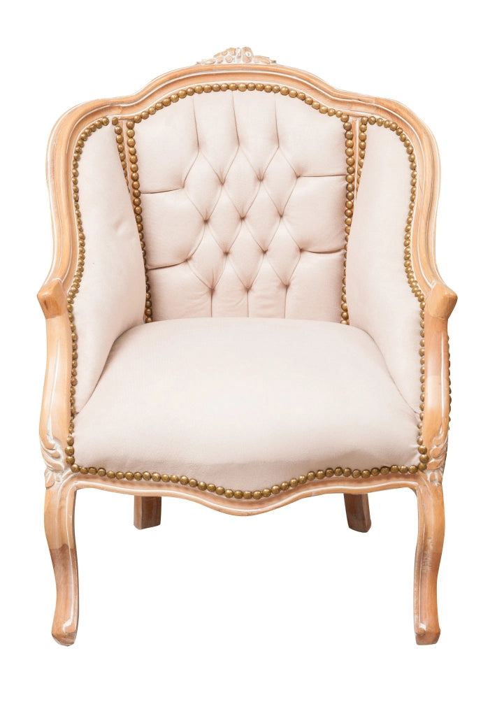 Biscottini Poltrona stile francese Luigi XVI in legno massello di faggio XVI, faggio,