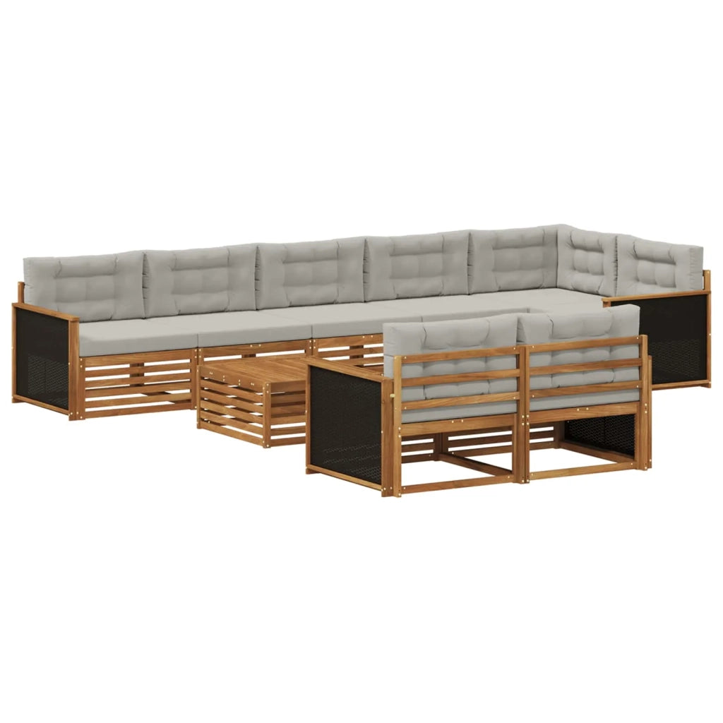 Set di divani da esterno 9 pz 3383524