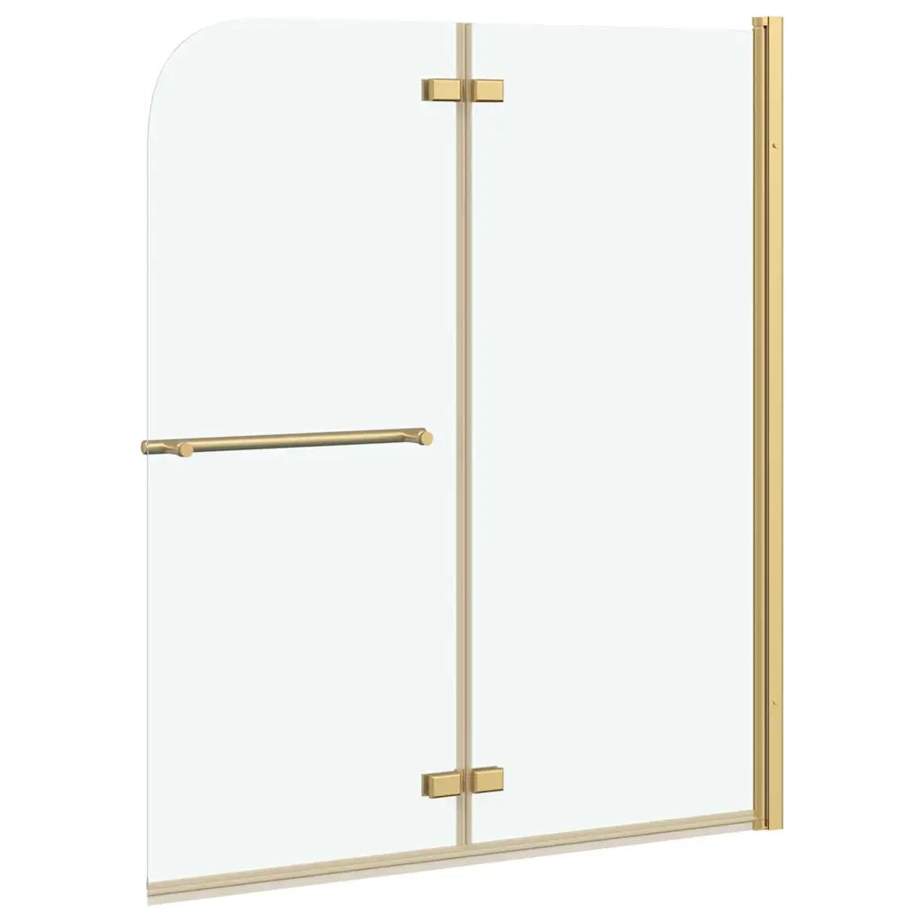 Involucro Doccia Oro 120 x 140 cm Vetro ESG e Alluminio CFW3726592