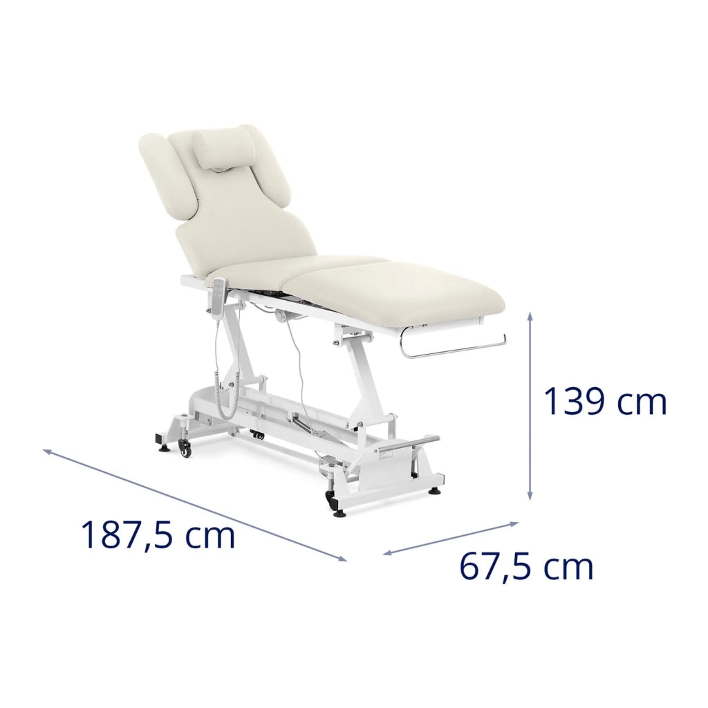 Lettino da massaggio con 3 motori 250 kg beige 14_0007759