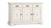 Madia credenza shabby chic 3 ante in legno arte povera 163x49x98 - Mobili 2G