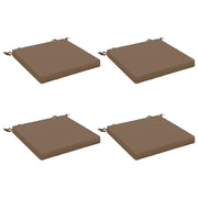 Cuscini per Sedia in 4 Pezzi SOEST 4 pz 100% Poliestere Tortora 944355