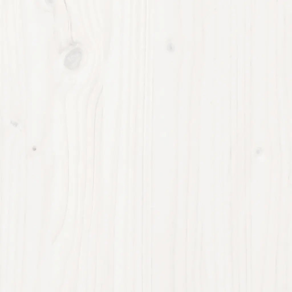 Giroletto-Struttura Letto Bianco in Legno Massello di Pino 200x200 cm 423727
