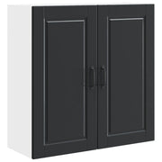 Pensile da cucina | Armadietto a muro PORTO Nero 80 x 31 x 80 cm Legno multistrato