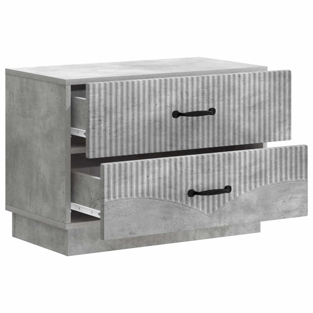 Armadio da Notte Grigio Cemento 62 x 34,5 x 44,5 cm 895238