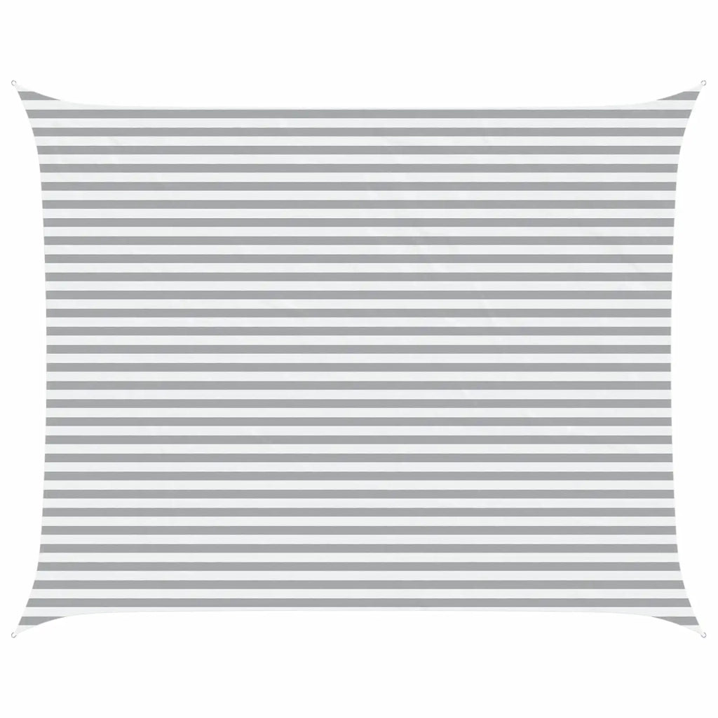 Vela da ombra solare Grigio chiaro e bianco 5 x 4 m