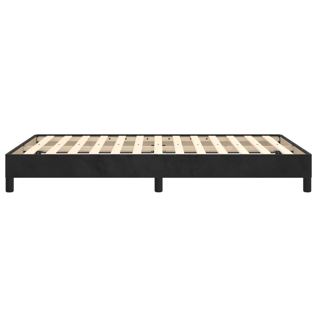 Giroletto senza Materasso Nero 120x190 cm Velluto 379504