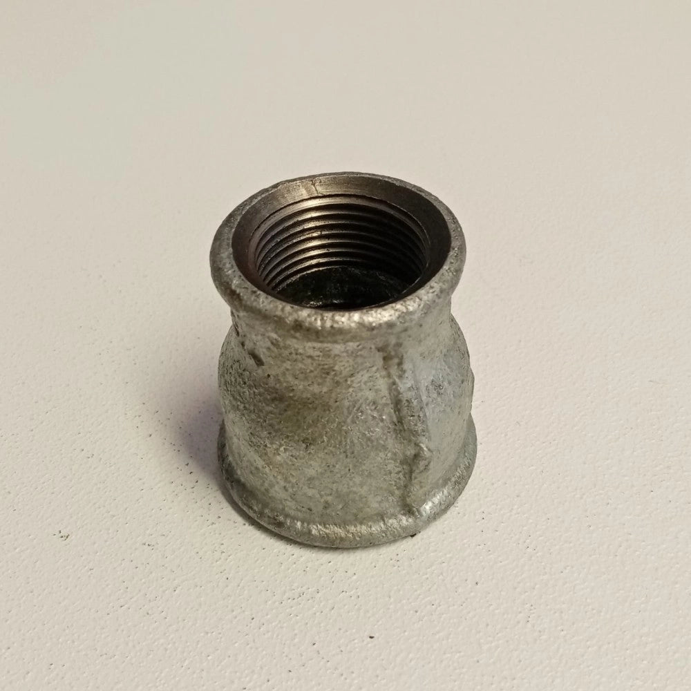 Raccordo ff 1''+1/4x1'' manicotto giunzione ridotta di ghisa zincata malleabile