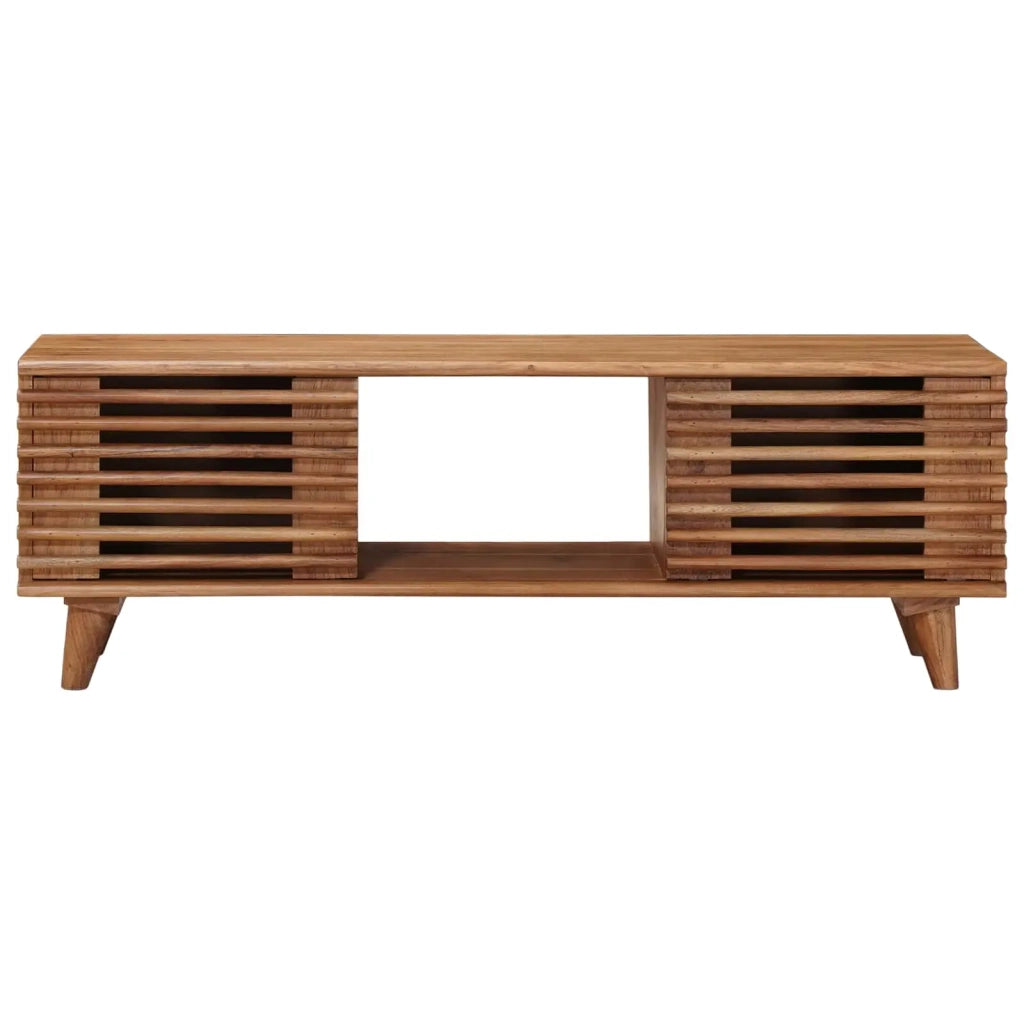 Mobile TV con archiviazione con porta Naturale 105 x 30 x 35 cm