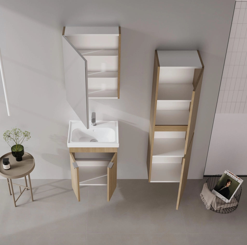 Mobile lavabo "Desna 50" - 50 x 38 x 58 cm - Rovere Sonomo