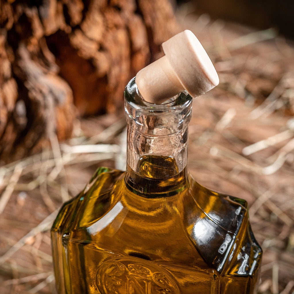 Bottiglie in vetro KADAX da 500 ml (0,5 l) per vino, liquori, moonshine, whisky, confezione da 10 pezzi con tappo di sughero.