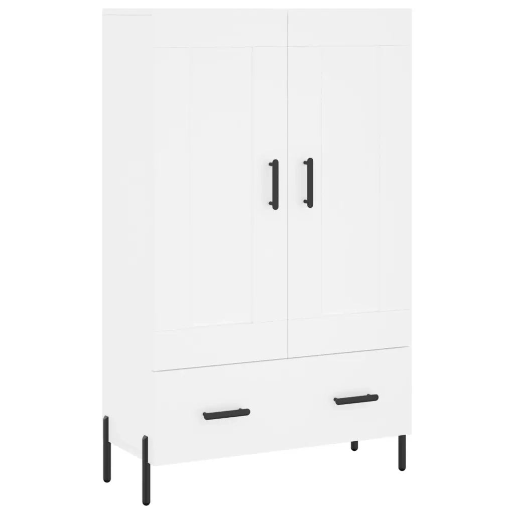 Credenza Bianca 69,5x31x115 cm in Legno Multistrato 830332