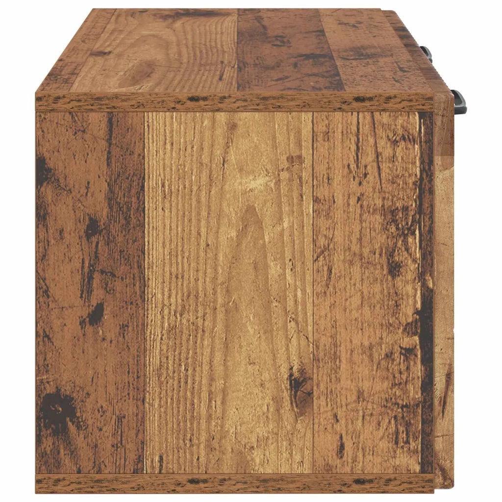 Mobile Porta TV da Muro Legno antico 59,5 x 31 x 30 cm