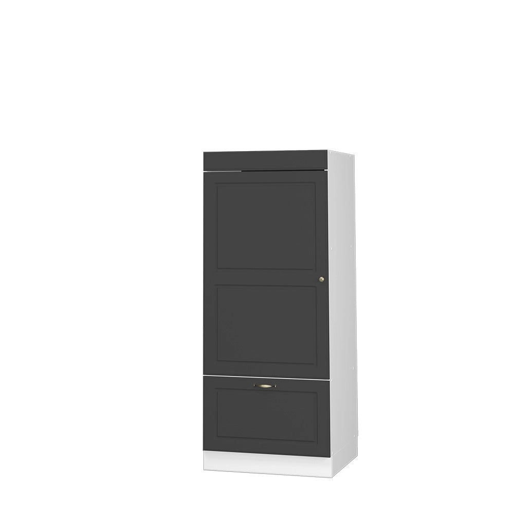 Mobile cucina microonde Fame-Line Oro-antracite rustico/Bianco 60 cm Vicco