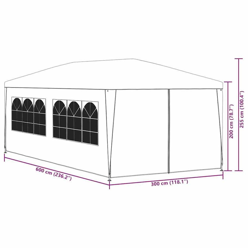 Party Tent 3x6 M White