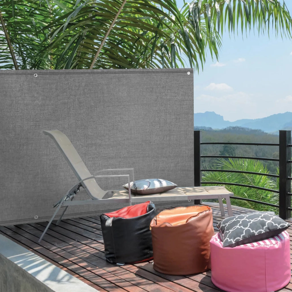 IDMarket - Rete ombreggiante 1,5x10m, telo rotolo per recinzione giardino 150g/m², grigio chiaro